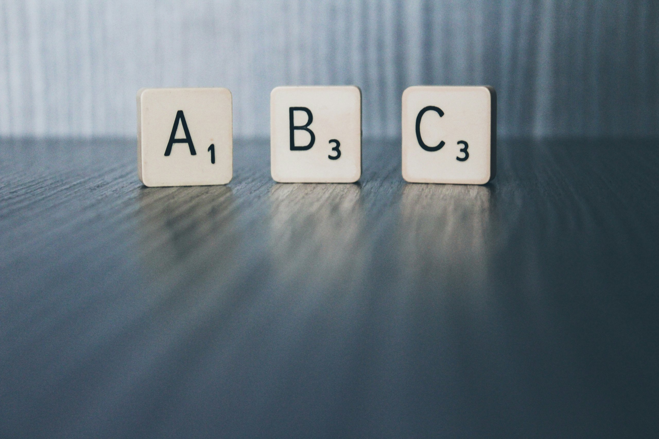 ABC Scrabble Tiles